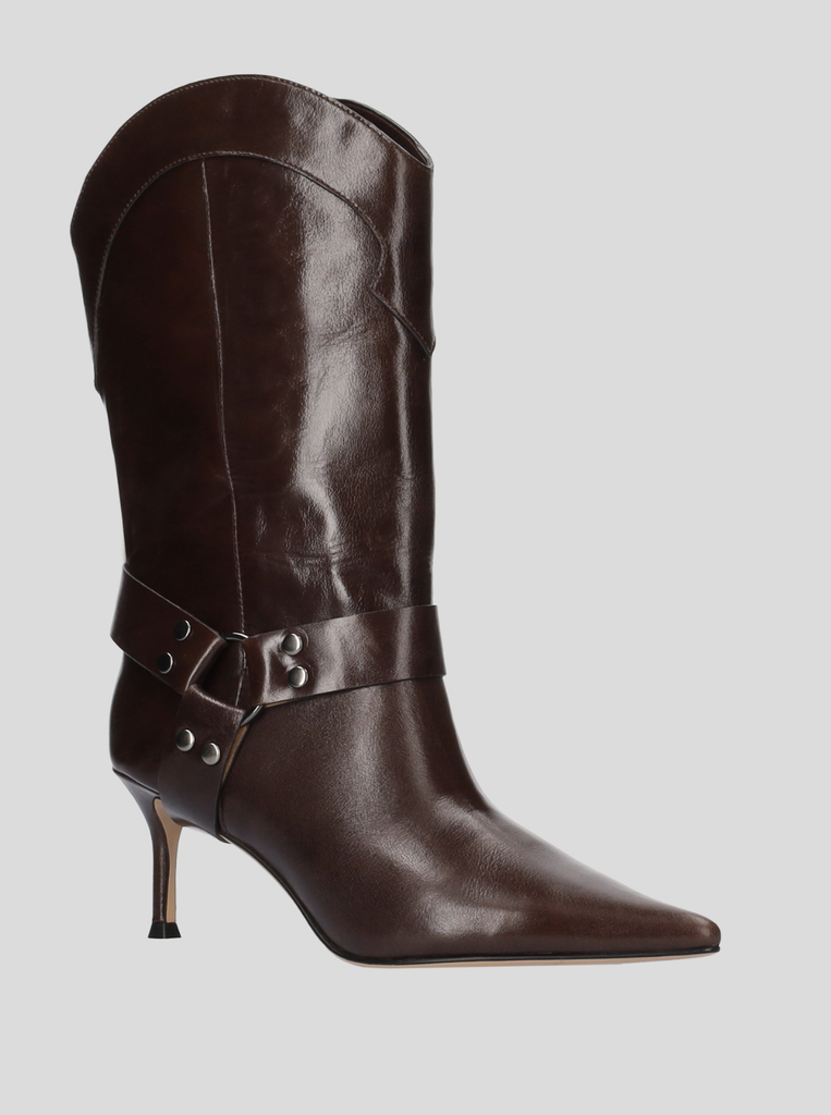 LOLA CRUZ boots YORK KNEE brown