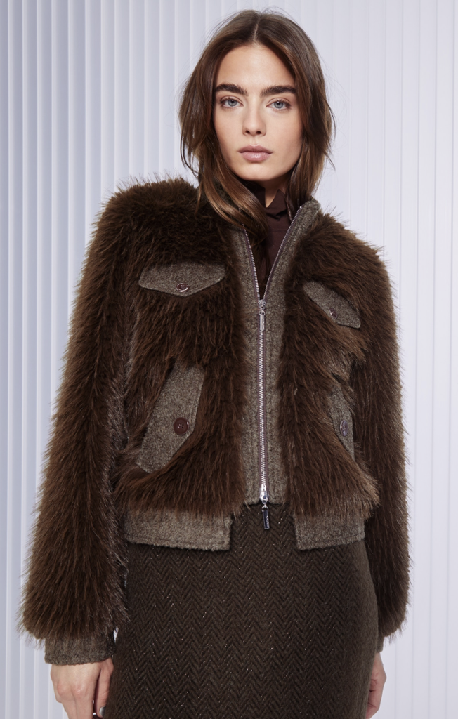 MARC CAIN jas fur bruin