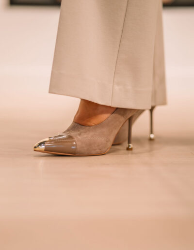 Beige hakjes