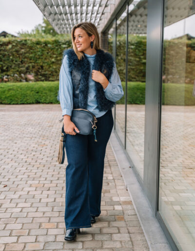 Blauwe outfit